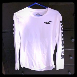 Hollister White and Black Longsleeve Size Small